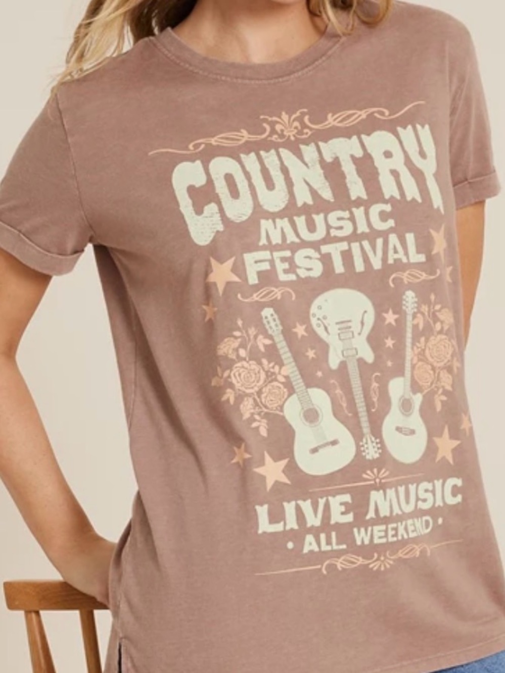 Maurices Brown Country Music Festival Graphic Tee